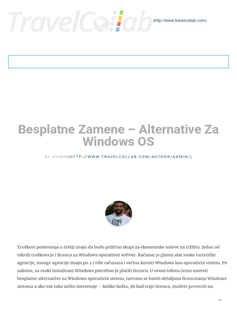 Besplatne Zamene - Alternative Za Windows OS - Travelcollab | PDF