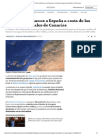 Pulso de Marruecos A España A Costa de Las Aguas Territoriales de Canarias