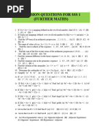 Revision Questions For Sss 1 Further Maths