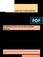 Amplitude by Calculation