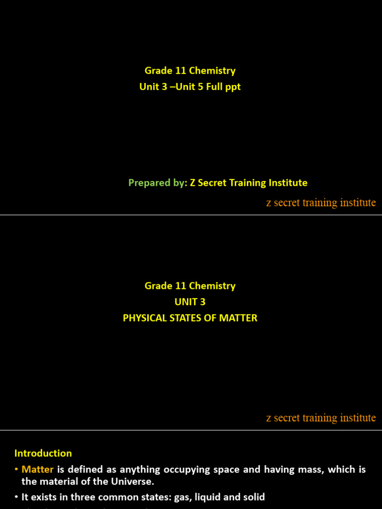 GRADE 11 CHEMISTRY NOTES PDF TERM 3 visual data 3