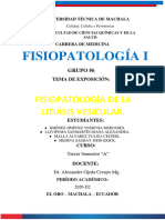 3.informe - Fisiopatologia de La Litiasis Vesicular - Grupo#6