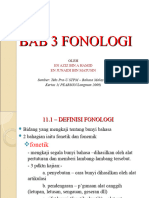 Bab 11 - Fonologi