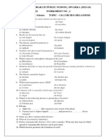 ch-2 Microorganisms Worksheet