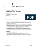 OCR Further Mathematics Mechanics PP1 QP