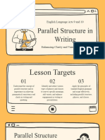 Parallel Structure in Writing Education Presentation in A Cream and Yellow Illustrative Style