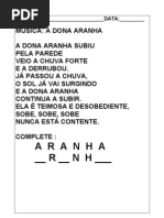 Atividades Com Musicas Infantis