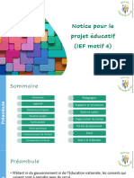 Notice Pour Le Projet Éducatif 2023 Version 2.3