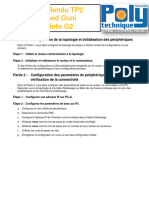 Compte Rendu TP2 Mohamed Ouni 3éme Info G2: Partie 1: Configuration de La Topologie Et Initialisation Des Périphériques