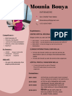 Beige Et Rose Simple CV Professionnel CV