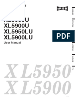 Mitsibushi XL5900U-XL5950LU User Manual