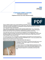 Clavicle Fractured Childsstandard Print Leaflet RWF To Lea Pat 232.0