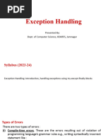 Exception Handling