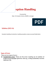 Exception Handling