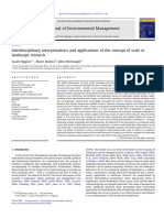 Interdisciplinary Interpretations and Applications of The Concept of Scale in Landscape Research