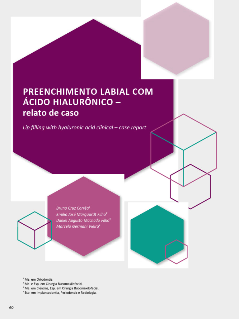 Preenchimento Labial com Ácido Hialurônico | PDF | Anatomia humana ...