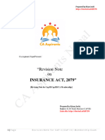 Revision On Insurance Act, 2079 - CA Aspirants Nepal