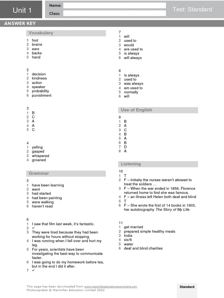 8th Standard Answer Key 2024
