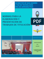Normas para La Presentación y Elaboración de Trabajos de Titulación - Aeronáutica (Rev.2-25.07.2022)