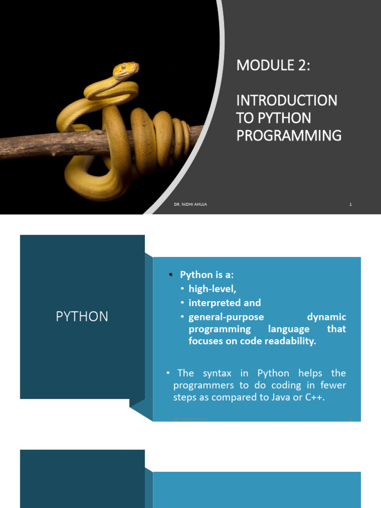 MODULE 2a | PDF | Boolean Data Type | Python (Programming Language)