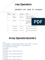 Array Operators