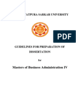 Guidelines Thesis Dissertaion Report - MBA