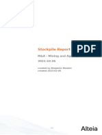 Stockpile Report Report