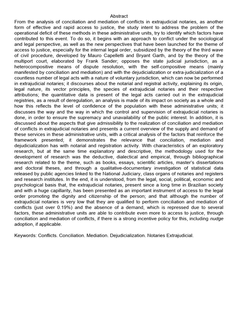 Definitive Abstract | PDF | Mediation | Science