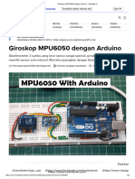 Giroskop MPU6050 dengan Arduino - Hackster.io