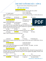 Đề Cuối Kì 2 - Lớp 11 - Số 6