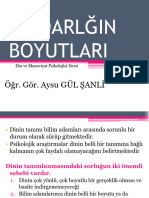 Dindarlığın Boyutları 3. Hafta