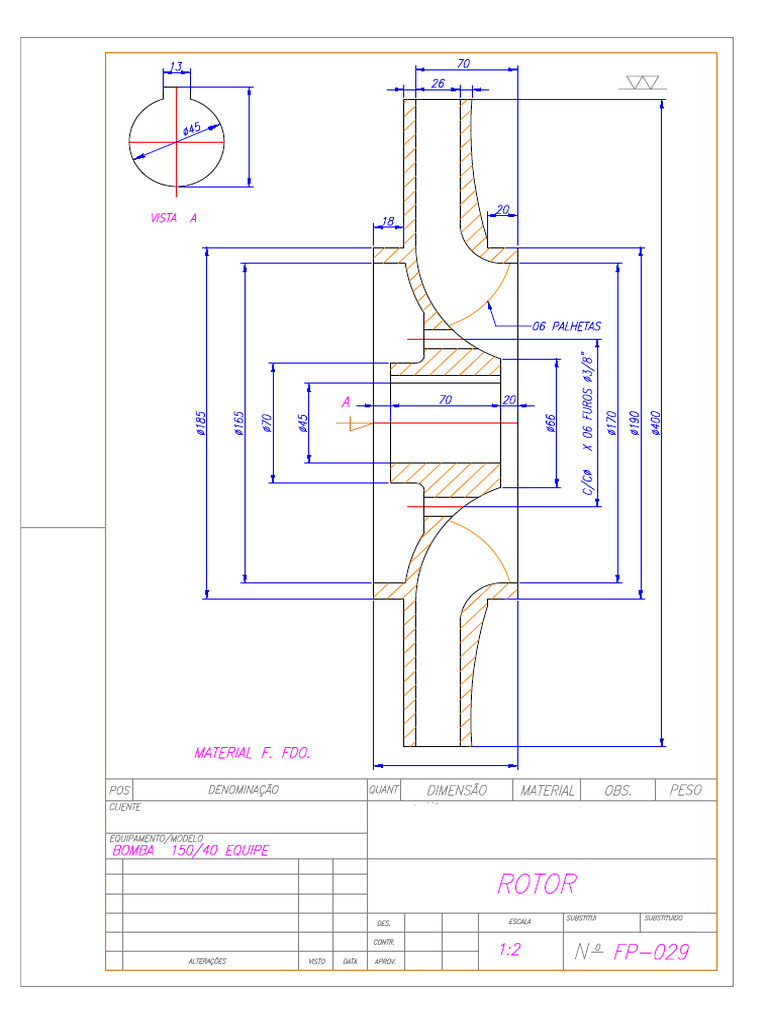 Rotor 150 40 Equipe Model | PDF