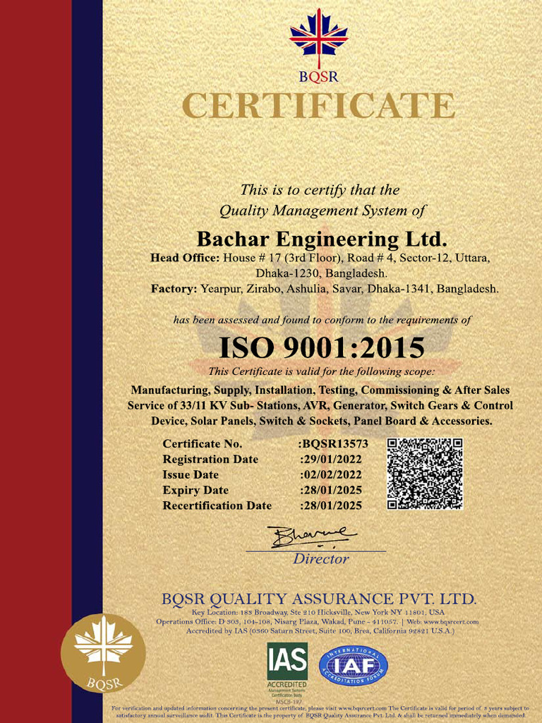 ISO Certificate | PDF