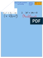 Solve Quads Factoring