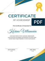 White Green Elegant Professional Certificate