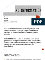 Data and Information