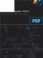 Indefinite Integration Part IV With Anno