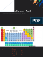 D and F Block Elements Part I With Anno