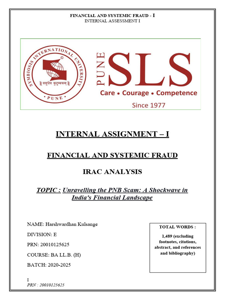 PNB Scam: Unraveling Financial Fraud | PDF