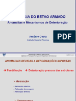 Anomalias e Mecanismos de Deterioração - IST