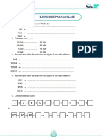 Ficha Aplicativa y Tarea - Comparación de Numeros Naturales