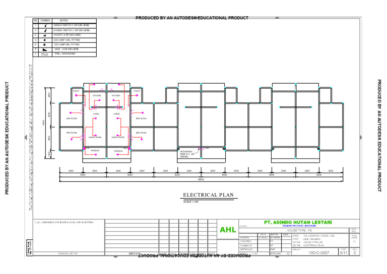 100-C-0007 - Electrical Plan | PDF | Electrical Components