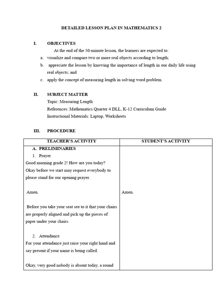 Grade 2 Math: Measuring Length | PDF | Cognition | Behavior Modification