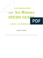 APArt History Study Guide Fall PARTONE