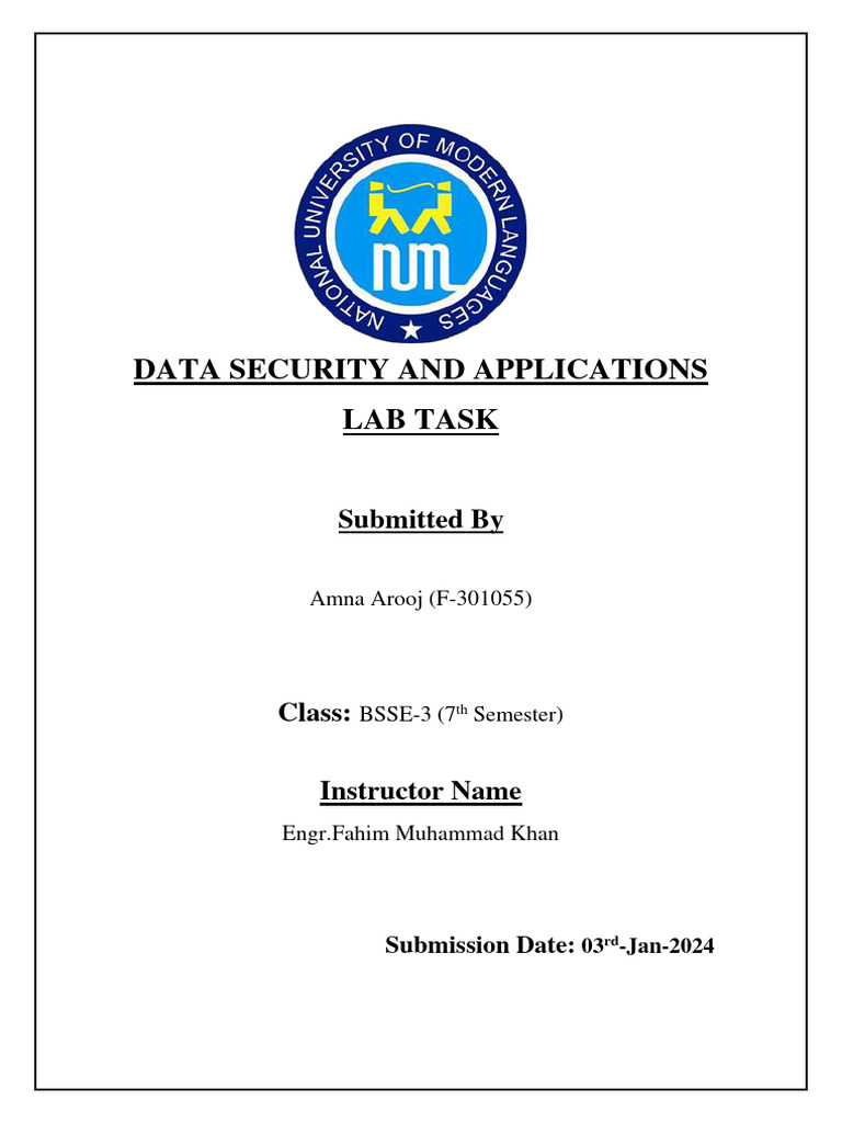 Hill Cipher Implementation Lab Task | PDF