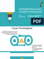 Kepemimpinan Man-Ajemen Organisasi: Oleh: Gema Dilal Nur Muhammad P. Asal Cabang: Hmi Cabang Semarang