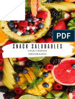 SNACKS SALUDABLES - FACIL Y RAPIDA PREPARACION (Spanish Edition)