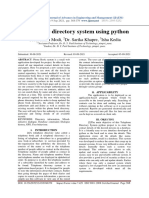 A Telephone Directory System Using Python