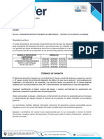 Certificado de Garantia Tarjetas Modbus