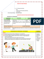 Sesión de Aprendizaje 3 Elementos Nocivos para La Salud